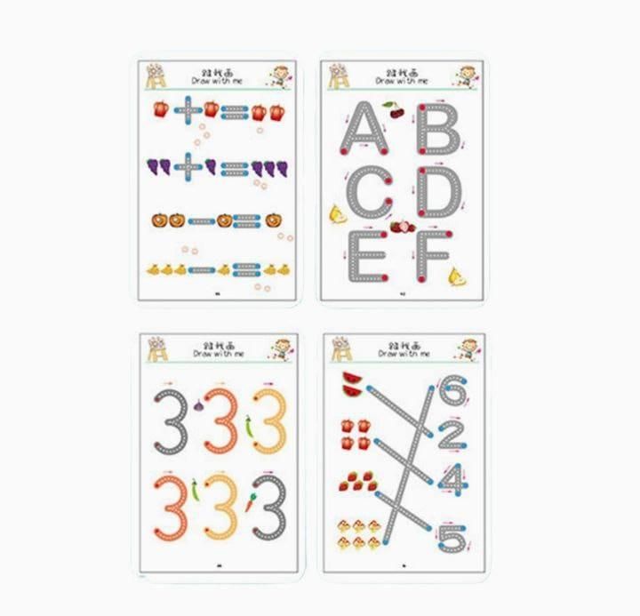 Reusable Pen Control Training Book | Kids Early Learning Workbook Set