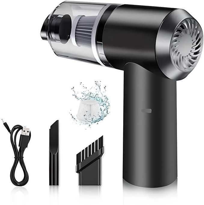 Portable Wireless Vacuum & Air Duster | Rechargeable Suction Cleaner
