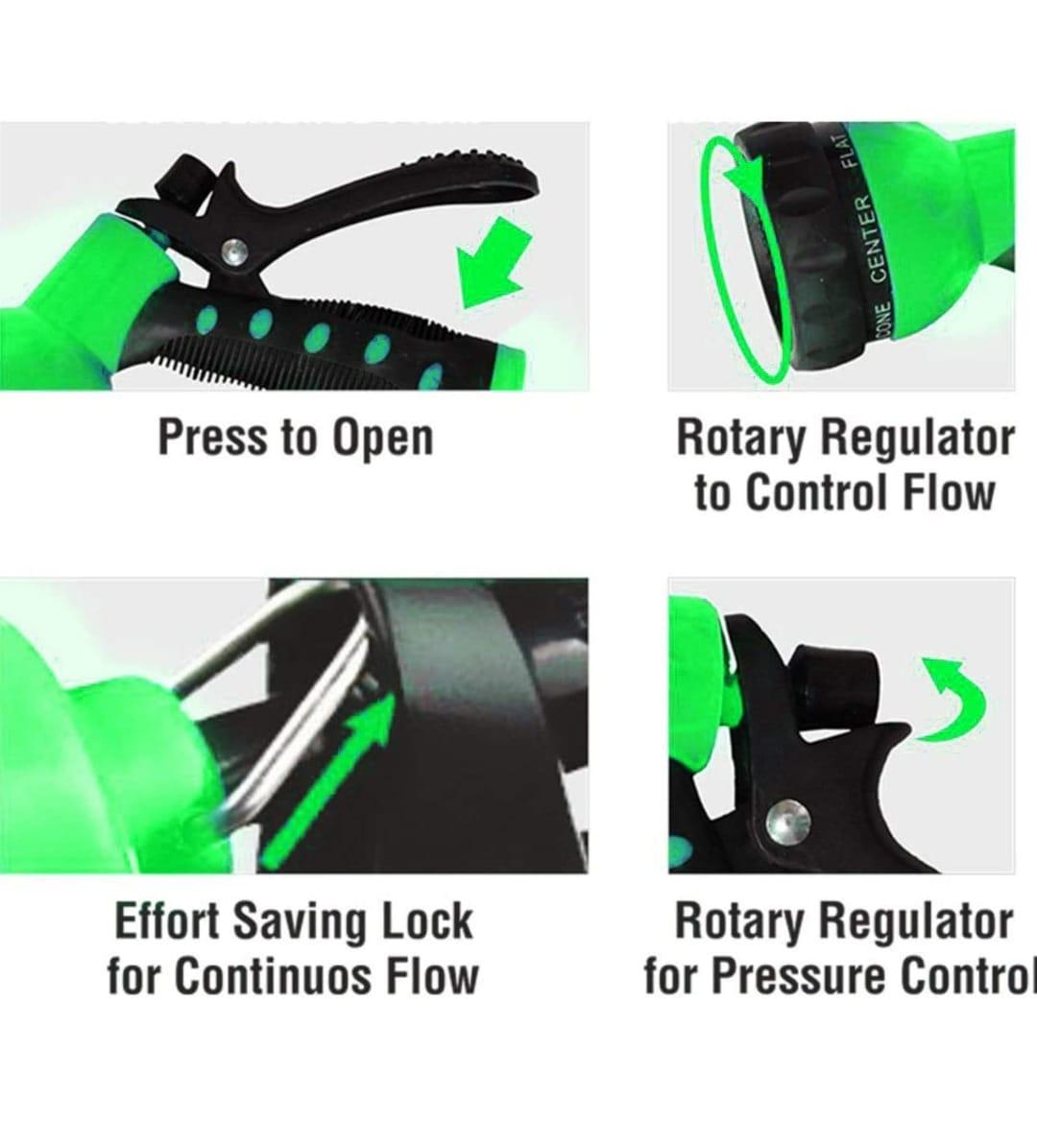 15m Water Spray Jet Gun Hose Pipe | Car, Garden & Pet Wash System