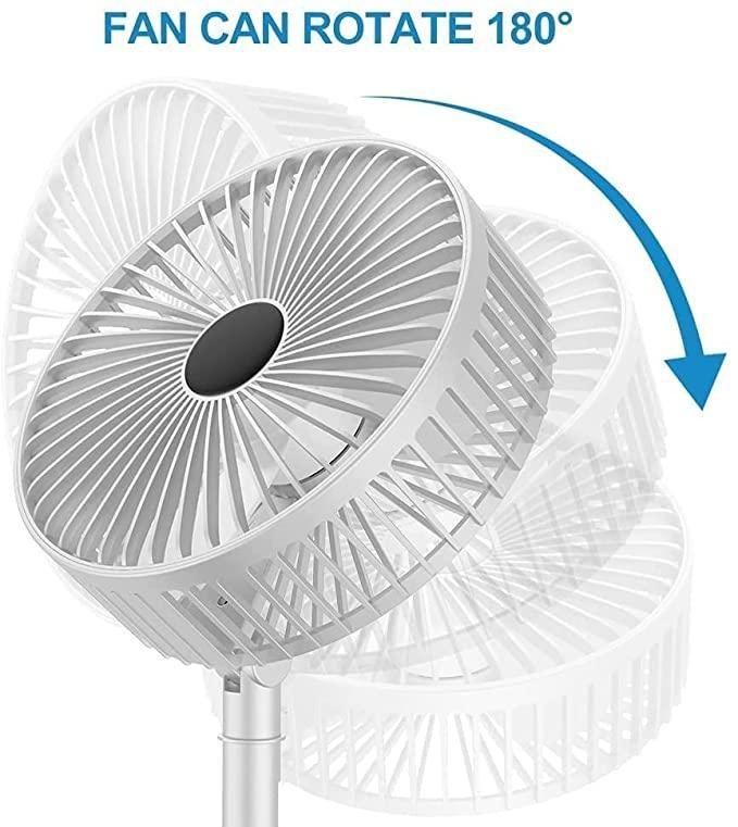 Mini Portable USB Rechargeable Fan | Adjustable AC/DC Table Wall