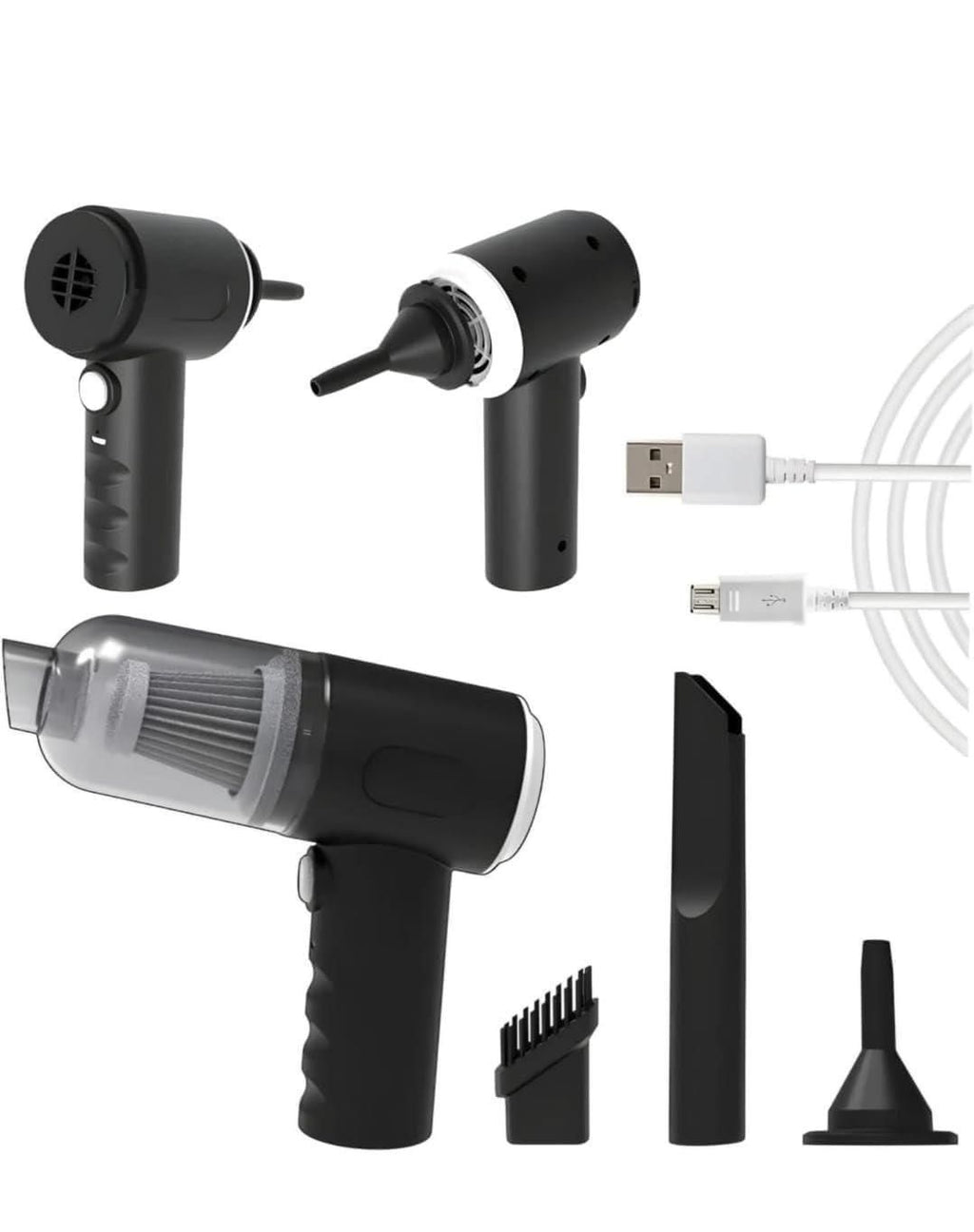 Portable Wireless Vacuum & Air Duster | Rechargeable Suction Cleaner