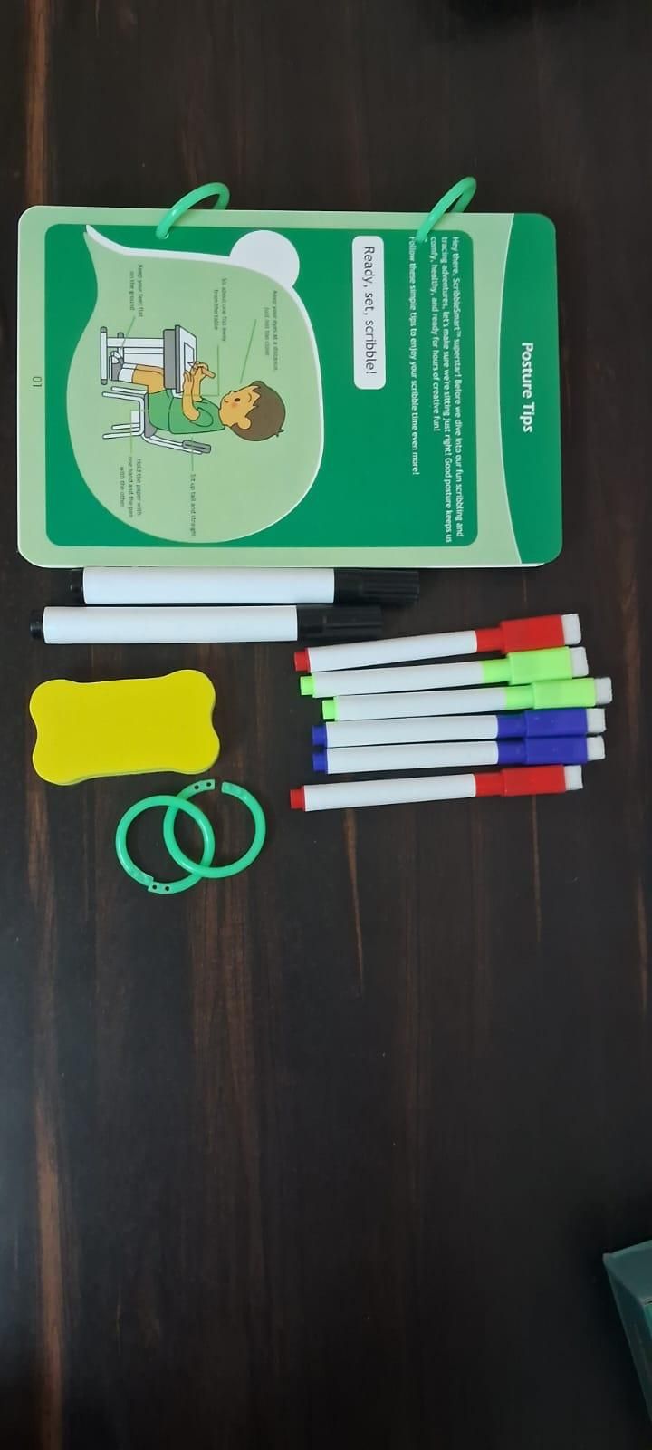 Reusable Pen Control Training Book | Kids Early Learning Workbook Set
