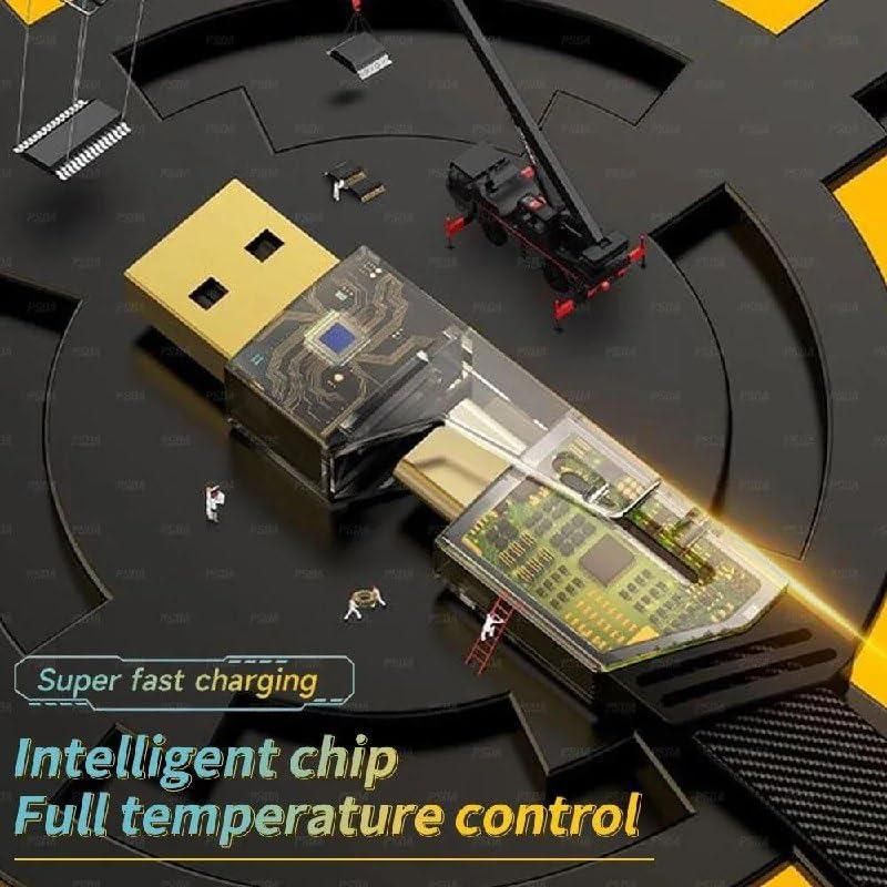 4-in-1 Multi USB Charging Cable | USB-C to USB-C/Lightning & USB-A Adaptable Fast Charger (65W)