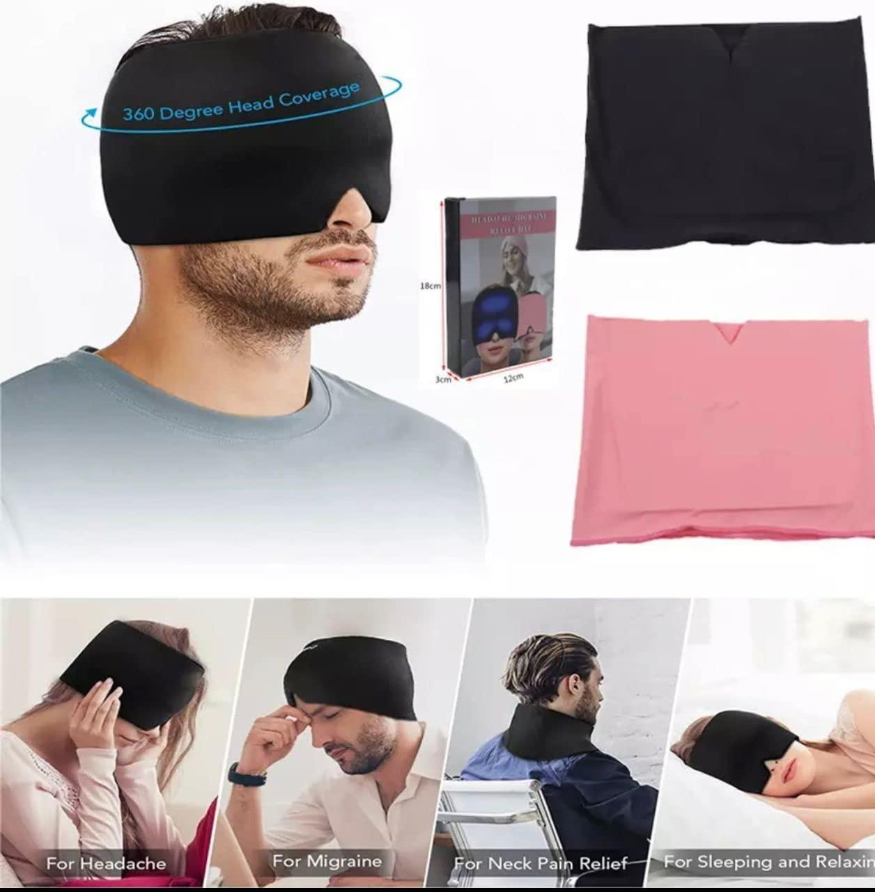 360° Migraine Relief Cap | Cold Therapy Ice Mask for Headache & Stress