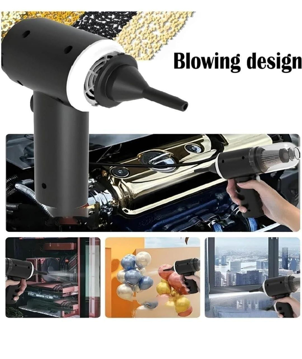 Portable Wireless Vacuum & Air Duster | Rechargeable Suction Cleaner
