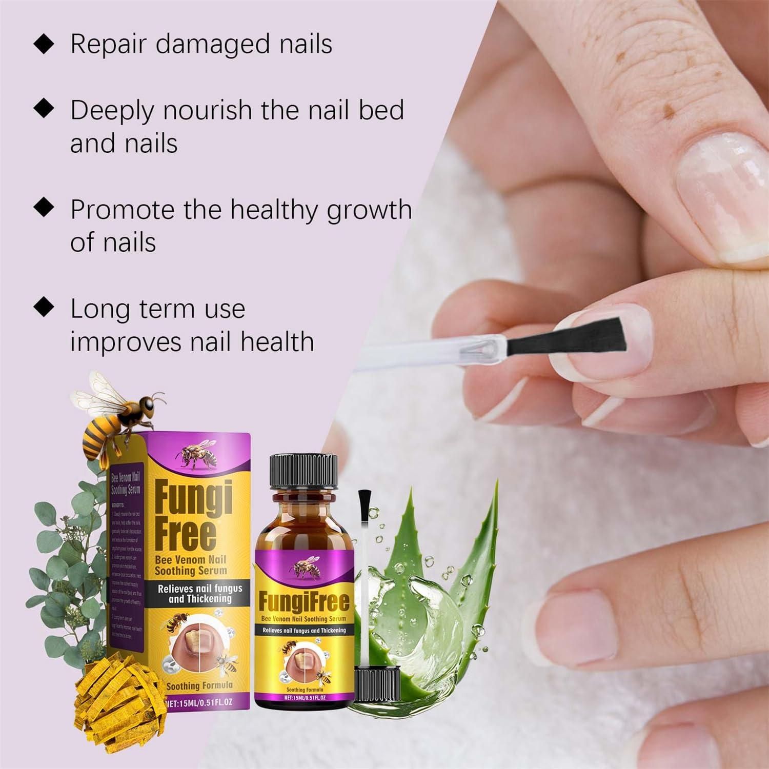 Bee Venom Nail Soothing Serum | Advanced 4-in-1 Repair & Growth Treatment (15ml)