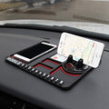 4-in-1 Car Dashboard Mat: Phone Holder, GPS Stand, Anti-Slip Pad & Organizer