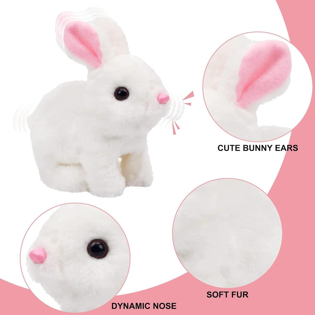 Interactive Hopping Bunny Toy | Electronic Plush Pet with Sound & Motion
