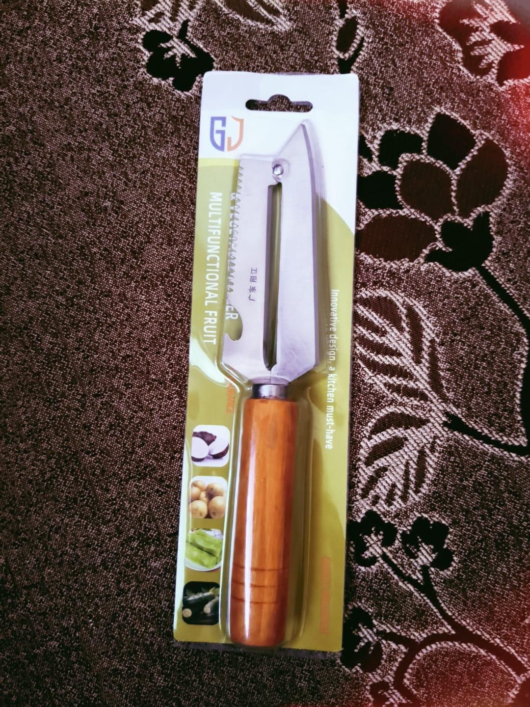 3-in-1 Peeling Knife & Multi-Tool | Stainless Steel Kitchen Gadget