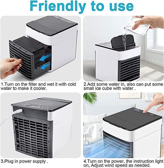 Portable USB Mini Air Cooler & Personal Space Fan