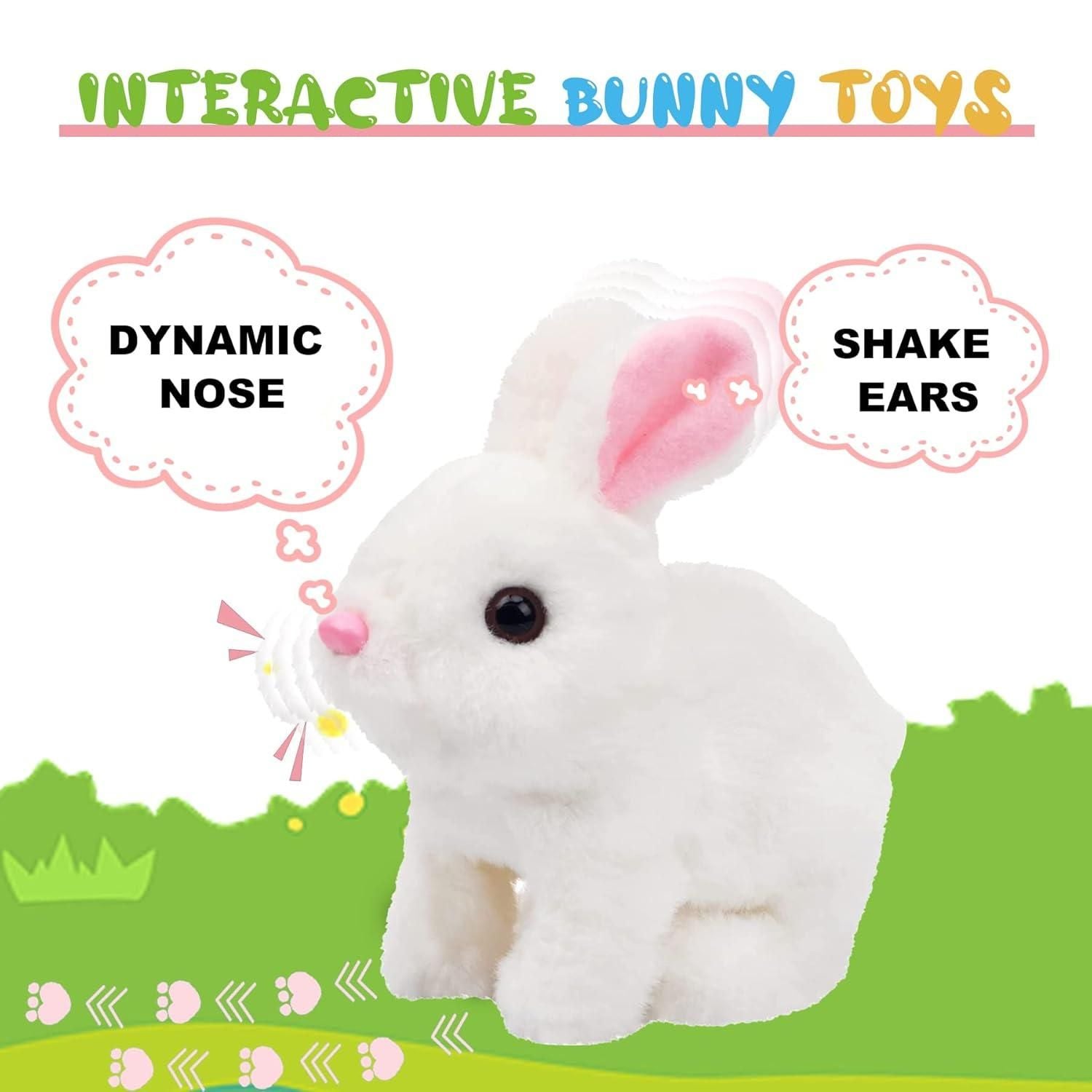 Interactive Hopping Bunny Toy | Electronic Plush Pet with Sound & Motion