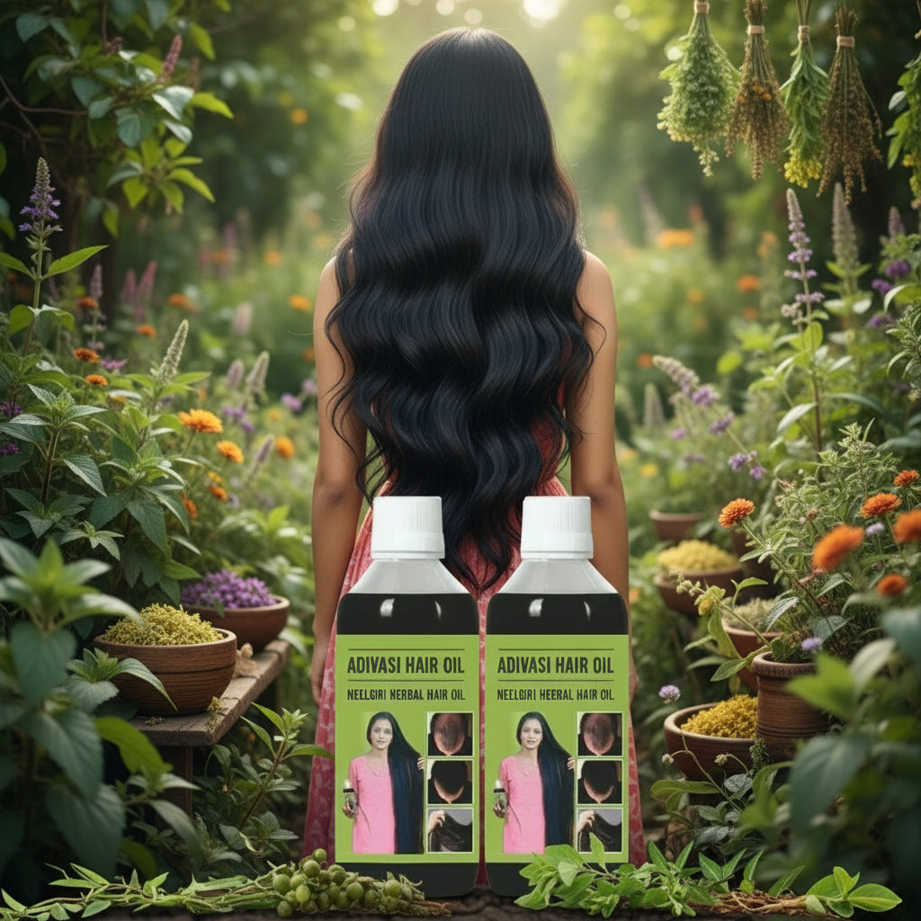 Adivasi Neelgiri Herbal Hair Oil 125ML (Pack of 2) | Growth & Repair