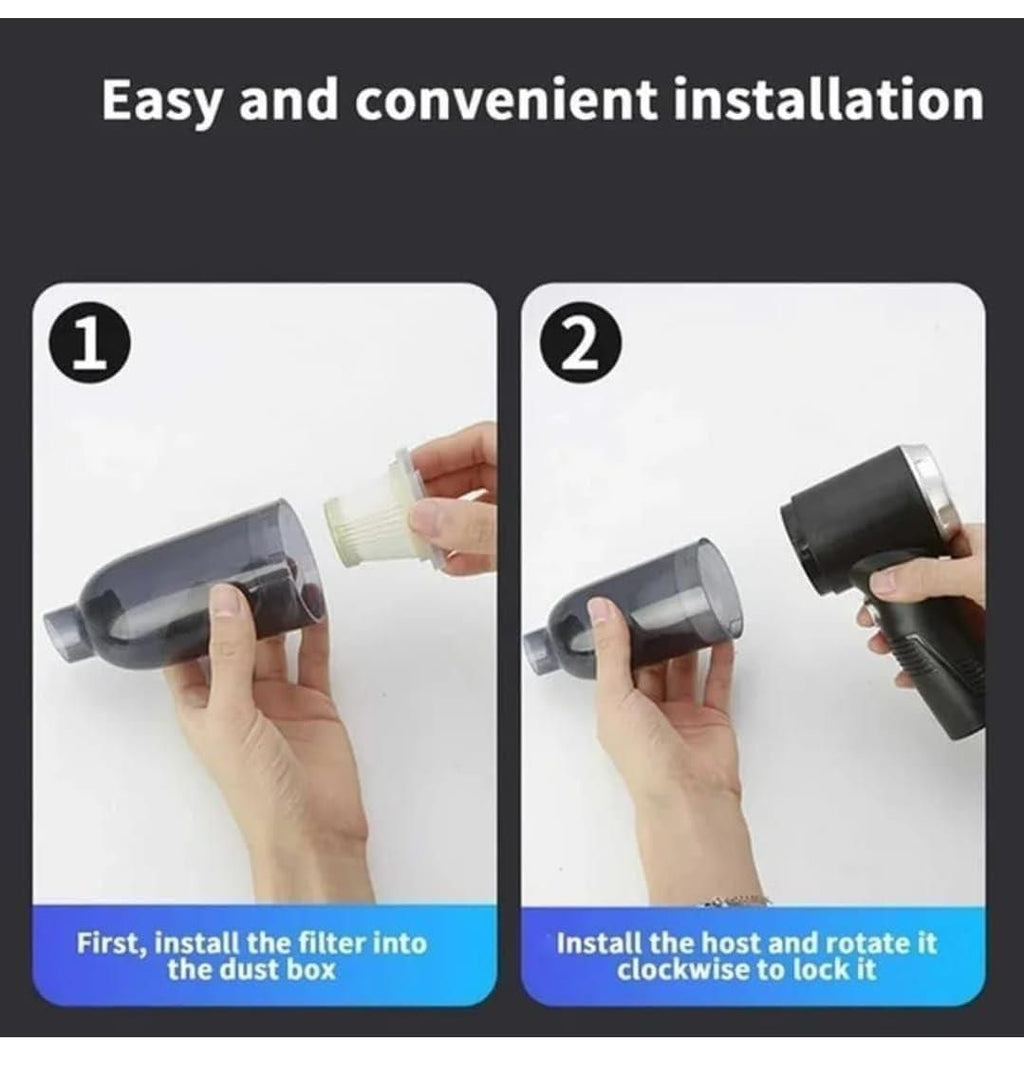 Portable Wireless Vacuum & Air Duster | Rechargeable Suction Cleaner