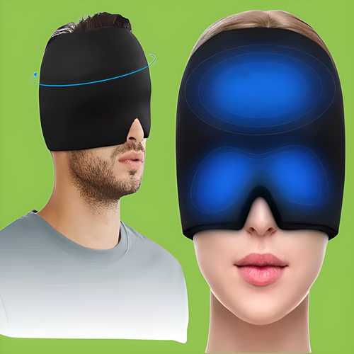 360° Migraine Relief Cap | Cold Therapy Ice Mask for Headache & Stress